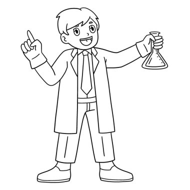 Fen bilgisi dersinde elinde matarayla gezen bir erkek öğretmenin sevimli ve komik renkli sayfası. Çocuklar için saatlerce boyama eğlencesi sağlıyor. Bu sayfayı boyamak çok kolaydır. Küçük çocuklar ve yeni yürümeye başlayanlar için uygun..