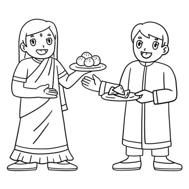 Şeker Değiştiren Raksha Bandhan Kardeşler 'in şirin ve komik renkli sayfası. Çocuklar için saatlerce boyama eğlencesi sağlıyor. Bu sayfayı boyamak çok kolaydır. Küçük çocuklar ve yeni yürümeye başlayanlar için uygun..