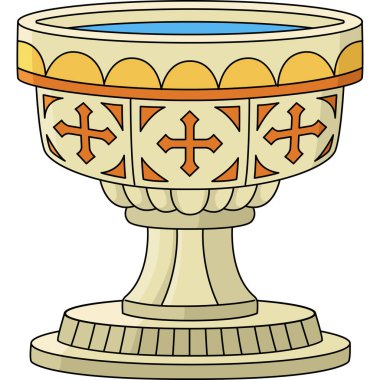 Bu karikatür klibinde bir Vaftiz Yazı Tipi çizimi var.. 