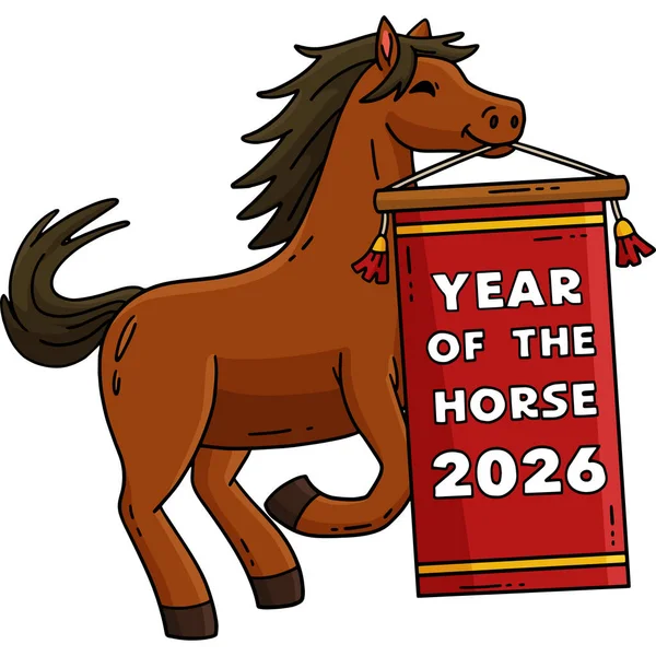 Bu karikatür parçası At 2026 illüstrasyonunu gösteriyor..