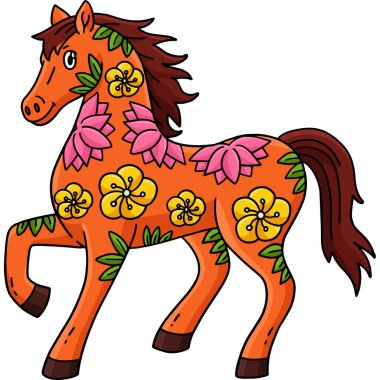 Bu karikatür klipinde bir At Yılı gösteriliyor..