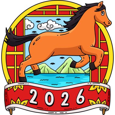 Bu karikatür parçası At 2026 illüstrasyonunu gösteriyor..