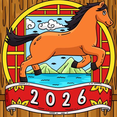 Bu karikatür parçası At 2026 illüstrasyonunu gösteriyor..