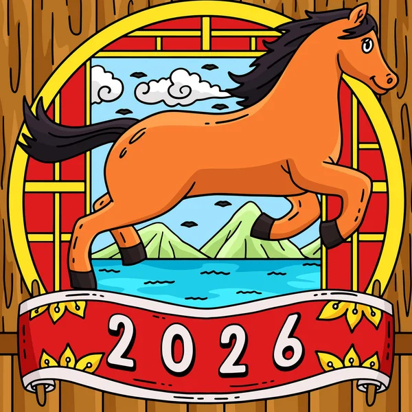 Bu karikatür parçası At 2026 illüstrasyonunu gösteriyor..