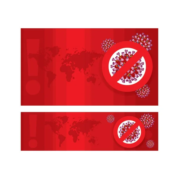 Пандемия Коронавируса Ковид Векторные Иллюстрации Вспышки Внимания Коронавирусная Клетка Экран — стоковый вектор