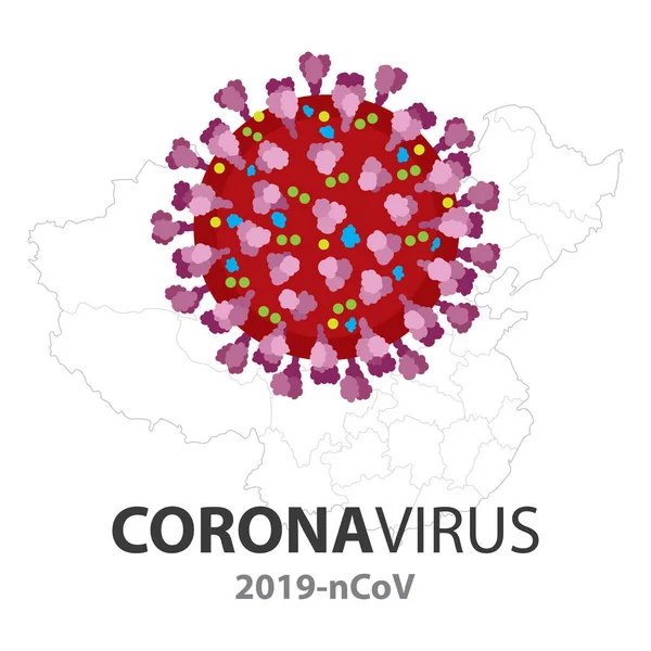 Coronavirus 2019Ncov Coronavirus Estructural Morfología Vector Ilustración Parte Del Set — Vector de stock