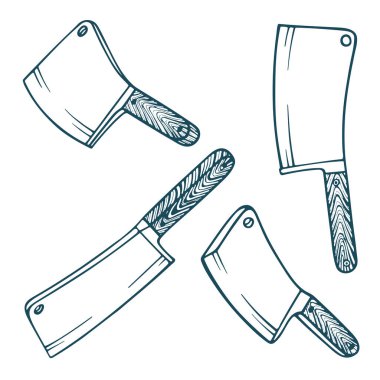 Satır. Klasik satırlar el çizimi vektör çizimleri ayarlandı. Gerçekçi çizim, satır koleksiyonu. Kümenin bir parçası.