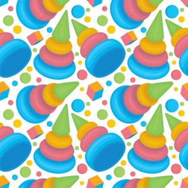 Küpler elle çizilmiş kusursuz vektör arkaplanı. Soyut çizim kalıbı.