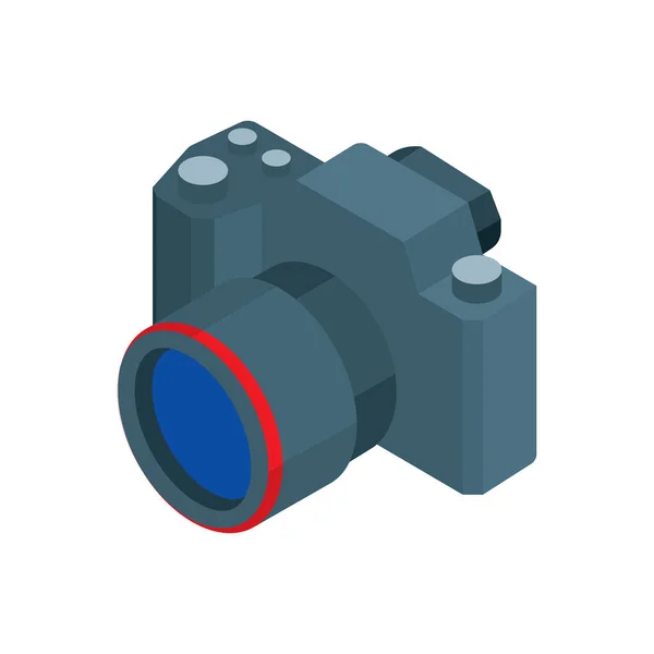 Fotocamera Camera Vector Illustratie Fotografie Icoon — Stockvector