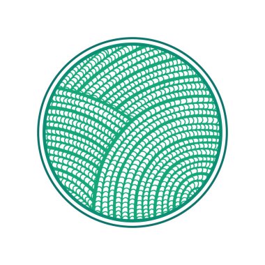 Vadi soyut işareti. Vineyard çizim logosunu stilize etti. Doğa basit vektör illüstrasyonu. Kümenin bir parçası.