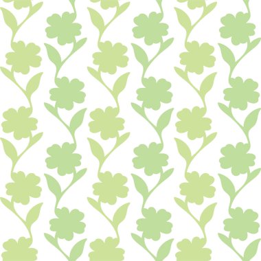 Kusursuz çiçekli el çizimi vektör deseni. Yapraklar ve çiçekler bitmeyen eskiz çizimleri. Kümenin bir parçası.