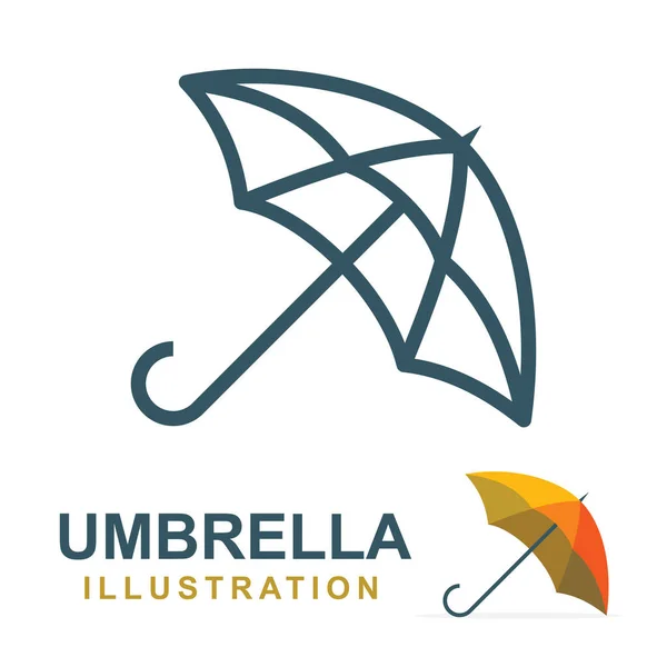 Umbrella Umbrella Different Style Illustrations Set Umbrella Icon — Stock Vector