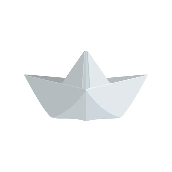 Barca Origami Barca Vettoriale Illustrazione — Vettoriale Stock