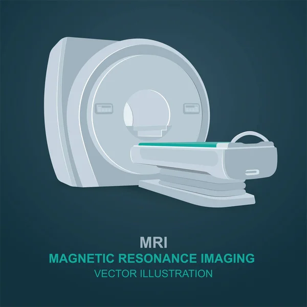 Rmn Dispositivo Resonancia Magnética Ilustración Aislada Del Vector Del Escáner — Vector de stock