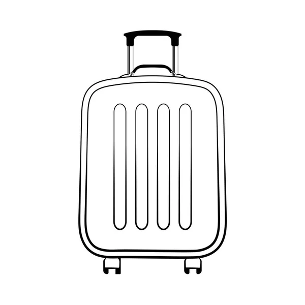 Une Valise Illustration Vectorielle Dessinée Main Valise Croquis Bagages Voyage — Image vectorielle