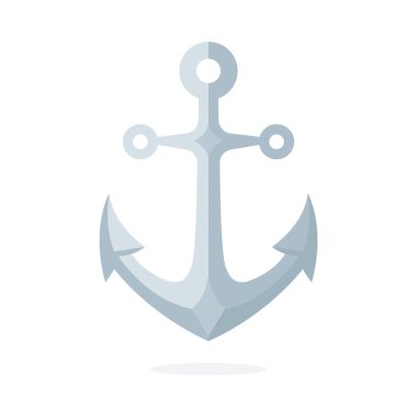 Çapa vektör illüstrasyonu. Kümenin bir parçası. 