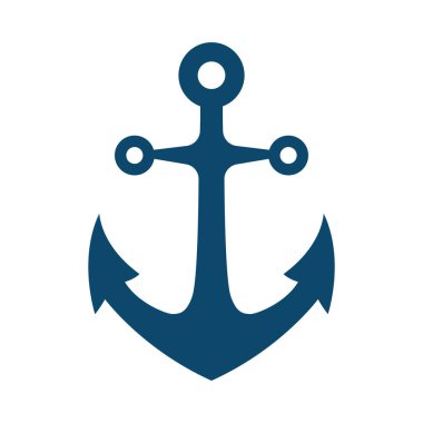 Çapa vektör illüstrasyonu. Kümenin bir parçası. 