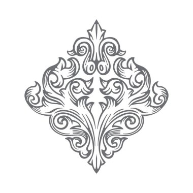Klasik barok Victoria aksesuarı. El yapımı retro tarzı çiçek tomarı süsü. Kümenin bir parçası.