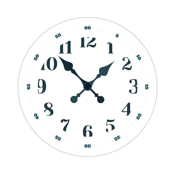 Clock Face Ilustrație Vectorială Conceptul Timpului Parte Din Set — Vector de stoc