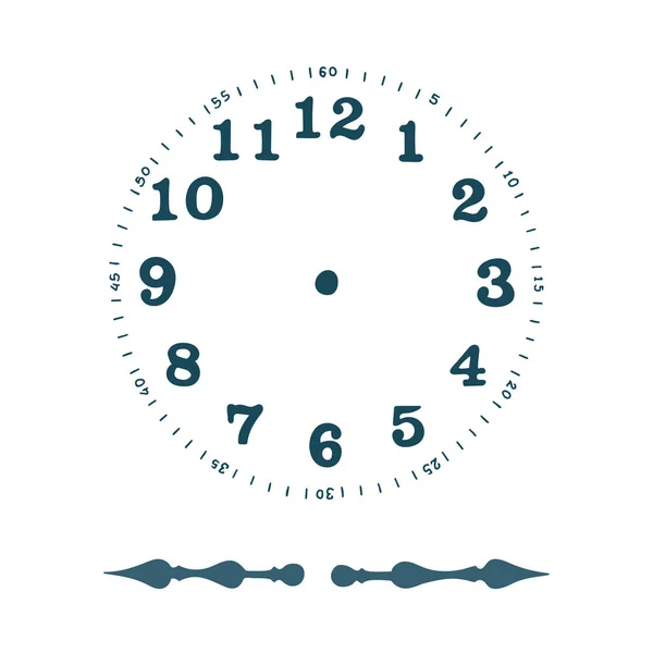 Clock Face Ilustrație Vectorială Conceptul Timpului Parte Din Set — Vector de stoc