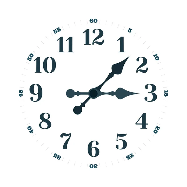 Reloj Cara Vector Ilustración Concepto Tiempo Parte Del Conjunto — Vector de stock