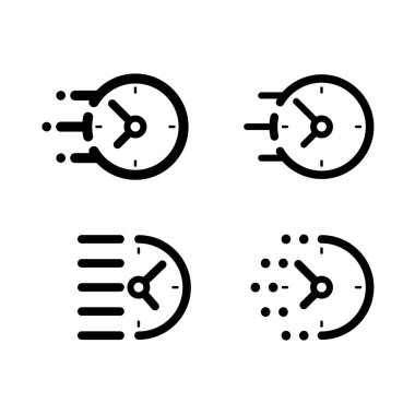 Hareketi izle. Son teslim tarihi konsept simgeleri ayarlandı. Zaman akış çizelgeleri ayarlandı.