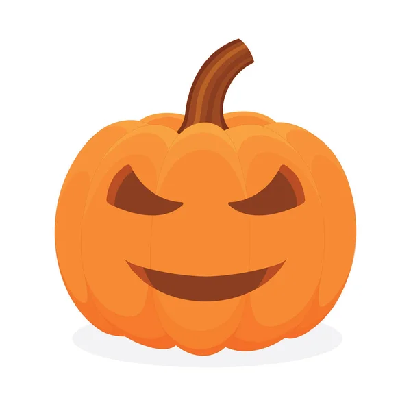 Dynia Halloween Wściekłą Twarzą Ilustracja Wektora Dyni Część Zestawu — Wektor stockowy