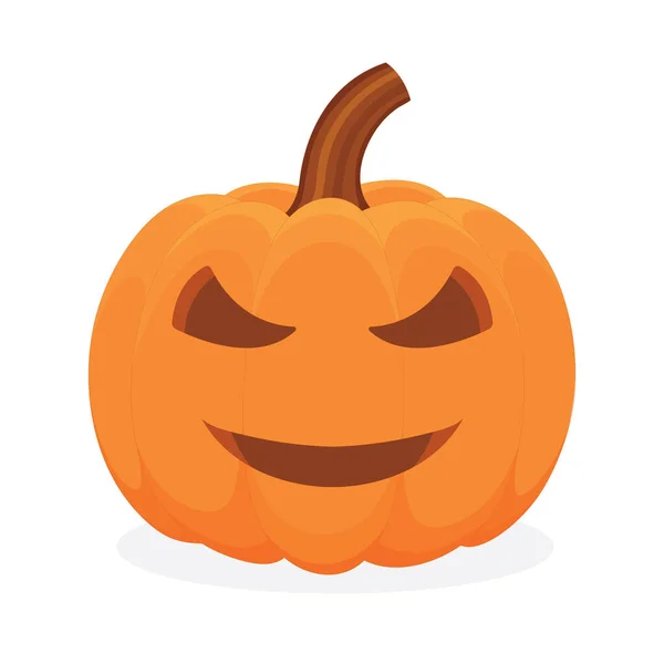 Calabaza Halloween Con Cara Enojada Ilustración Vectores Calabaza Parte Del — Archivo Imágenes Vectoriales