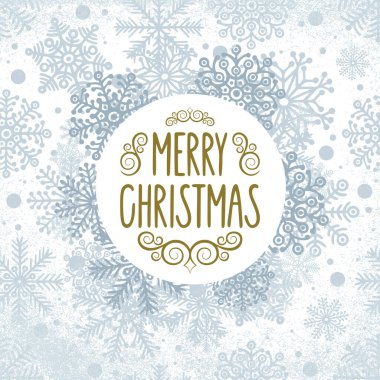 Mutlu noeller. Elle çizilmiş kar taneleri ve donmuş dokularla Noel selamlaması. Kış tatili klasik eskiz çizimi tebrik kartı tasarımı. Kümenin bir parçası.