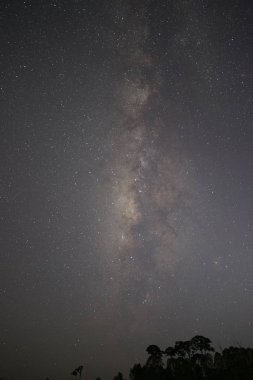 yıldızlı karanlık gökyüzü arka plan olarak