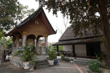 antik Budist tapınağının görünümü, seyahat konsepti 