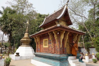 antik Budist tapınağının görünümü, seyahat konsepti 