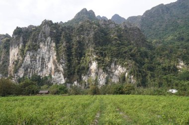bulutlu gökyüzü arka planda dağların görünümü 