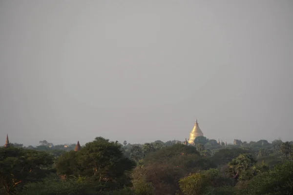 Uitzicht Oude Tempel Reis Concept — Stockfoto