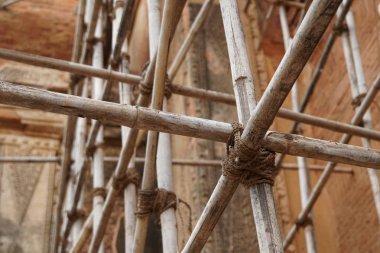 Bambudan yapılmış eski form-iş