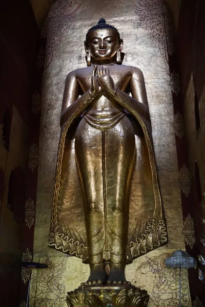 Buddha Statue Inneren Des Antiken Tempels — Stockfoto