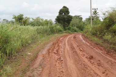kirli yere yol yağmur gündüz, sonra 