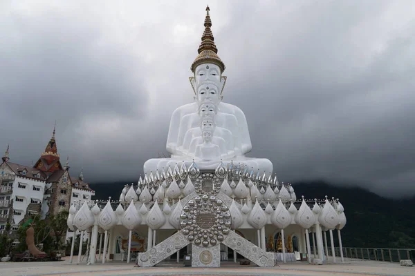 Bela Estátua Buda Templo Antigo — Fotografia de Stock