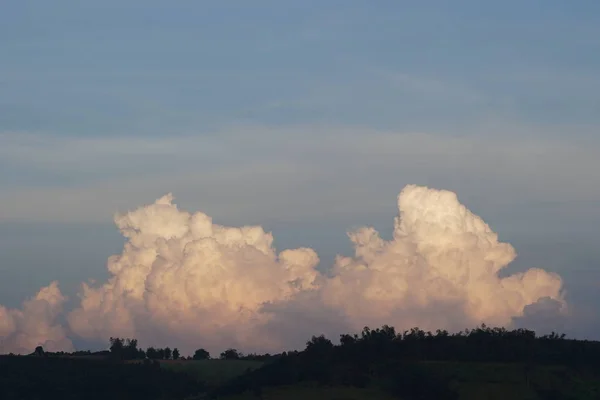 Přírodní Krajina Barevným Západem Slunce — Stock fotografie