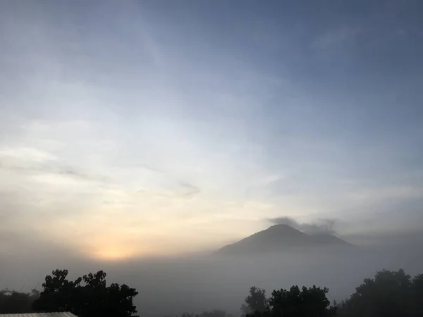 Paysage Naturel Avec Coucher Soleil Coloré — Photo