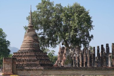 antik tapınak görünümü, seyahat konsepti 