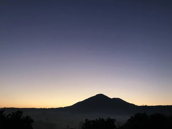 Paisagem Natureza Com Pôr Sol Colorido — Fotografia de Stock