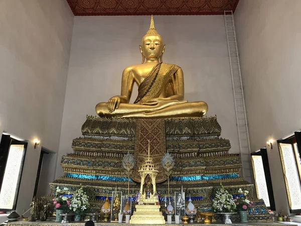 Buddha Statue Inneren Des Antiken Tempels — Stockfoto