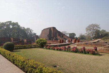 Budist antik kutsal sığınak kalıntıları, seyahat konsepti 