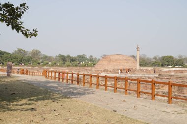 Budist antik kutsal sığınak kalıntıları, seyahat konsepti 