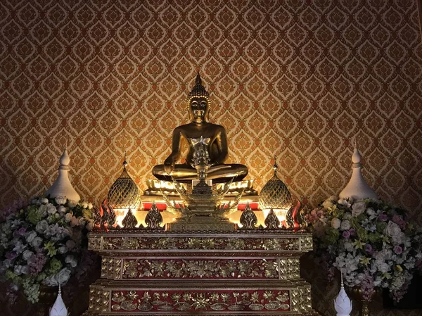 Blick Auf Buddha Statue Religiöses Konzept — Stockfoto