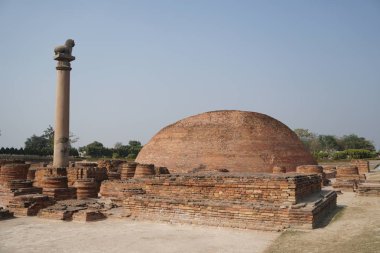 Budist antik kutsal sığınak kalıntıları, seyahat konsepti 