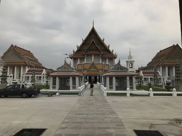 Uitzicht Oude Tempel Reis Concept — Stockfoto