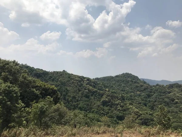 Plan Panoramique Beau Ciel Sur Les Collines — Photo