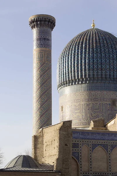 Fragment of Gur Emir mausoleum in Samarkand, Uzbekistan — Stock Photo, Image